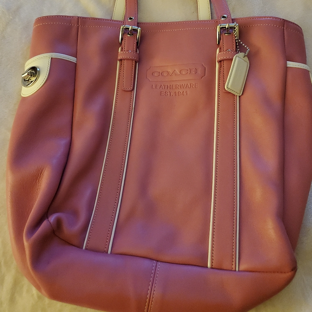 Vintage Coach Pink Tote